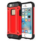 Tough Armor TPU + PC Combination Case for iPhone SE & 5 & 5s(Red) - 1