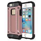 Tough Armor TPU + PC Combination Case for iPhone SE & 5 & 5s(Rose Gold) - 1