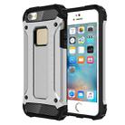 Tough Armor TPU + PC Combination Case for iPhone SE & 5 & 5s(Silver) - 1