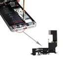 Original Charging Port + Audio Flex Cable for iPhone SE(Black) - 1