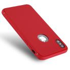For   iPhone X / XS   Pure Color TPU Protective Back Cover Case (Red) - 1
