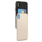 GOOSPERY for   iPhone X / XS   TPU + PC Sky Slide Bumper Protective Back Case with Card Slots(Gold) - 1