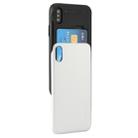 GOOSPERY for   iPhone X / XS   TPU + PC Sky Slide Bumper Protective Back Case with Card Slots(Silver) - 1