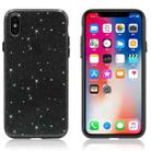 For iPhone X / XS Shimmering Powder PC Protective Back Cover Hard Case(Black) - 1