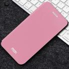 For iPhone X MOFI Frosted Texture Horizontal Flip Leather Case with Holder(Pink) - 1