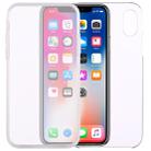 For iPhone X / XS 0.75mm Double-sided Ultra-thin Transparent PC + TPU Case - 1