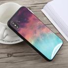 Fashion Pattern Glass Case For iPhone X(Colorful Starry Sky) - 1