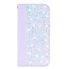 Crocodile Texture Glitter Powder Horizontal Flip Leather Case for iPhone X / XS, with Card Slots & Holder(White) - 2