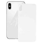 Easy Replacement Big Camera Hole Glass Back Battery Cover with Adhesive for iPhone X(White) - 1