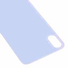 Easy Replacement Big Camera Hole Glass Back Battery Cover for iPhone X / XS(Purple) - 4