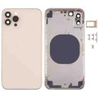 Back Housing Cover with Appearance Imitation of iP13 Pro for iPhone X(Gold) - 1