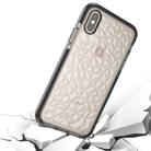 For   iPhone X / XS   Diamond Texture TPU Dropproof Protective Back Cover Case (Black) - 1