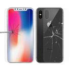 For iPhone X 9H Surface Hardness 2.5D Transparent Tempered Glass Front + Back Screen Protector - 1