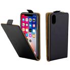 For iPhone X / XS TPU Business Style Vertical Flip Protective Leather Case with Card Slot - 1