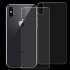 2 PCS for iPhone X / XS  Transparent Tempered Glass Back Screen Protector - 1