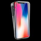 For iPhone X / XS 0.75mm Double-sided Full Coverage TPU Protective Case Back Cover(Transparent) - 1