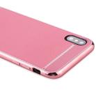 For   iPhone X / XS   3D Litchi Texture Electroplating Soft TPU Protective Cover Case(Pink) - 1