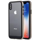 GOOSPERY New Bumper X for   iPhone X / XS   PC + TPU Shockproof Hard Protective Back Case (Gold) - 1
