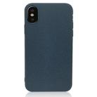MOFI for   iPhone X   TPU Silicone Soft Forsted Back Protective Case Cover(Blue) - 1