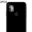 For iPhone X 2pcs ENKAY Hat-Prince 0.2mm 9H Hardness 2.15D Curved Explosion-proof Rear Camera Lens Protector Tempered Glass Protective Film - 1