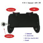 4 in 1 D9 Eats Chicken to Assist the Jedi Survival Stimulation Battlefield Mobile Handle Grip Gamepads, For iPhone, Galaxy, Sony, HTC, LG, Huawei, Xiaomi, Tablet Pad Button and other Smartphones - 4