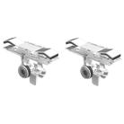 E9 Alloy Press Eat Chicken Mobile Phone Trigger Shooting Controller Button Handle (Silver) - 2