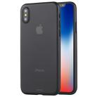 For iPhone X / XS Ultra-thin Frosted PP Protective Back Cover Case(Black) - 1