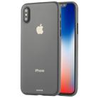 For iPhone X / XS Ultra-thin Frosted PP Protective Back Cover Case (Grey) - 1