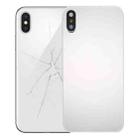 Back Cover with Adhesive for iPhone X(Silver) - 1
