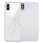 Back Cover with Adhesive for iPhone X(White) - 1