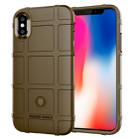 For iPhone X Full Coverage Shockproof TPU Case(Brown) - 1