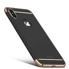 For iPhone X MOFI Three-section Shield Full Coverage Protective Back Cover Case(Black) - 1