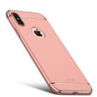 For iPhone X MOFI Three-section Shield Full Coverage Protective Back Cover Case(Rose Gold) - 1
