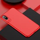 For iPhone X / XS USAMS Jay Series PC Oil Painting Surface Shockproof Protective Back Case (Red) - 1