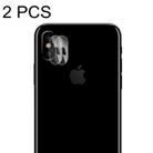 For iPhone X 2pcs ENKAY Hat-Prince 0.2mm 9H Hardness 2.15D Curved Explosion-proof Rear Camera Lens Protector Tempered Glass Protective Film - 1
