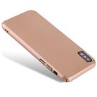 For iPhone X / XS Fuel Injection PC Anti-Scratch Protective Cover Case (Gold) - 1