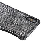 For iPhone X / XS PC Twinkle Stripes Pattern Protective Back Cover Case (Black) - 1