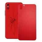 Glass Battery Back Cover for iPhone X(Red) - 1