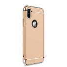 JOYROOM Ling Series for   iPhone X  Three-segment Electroplating PC Protective Back Cover Case(Gold) - 1