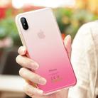 JOYROOM Azure Series for   iPhone X   Gradient Color Style Protective Back Cover(Pink) - 1