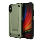 For iPhone X / XS Ultra-thin TPU+PC Mechanic Shockproof Protective Case (Army Green) - 1