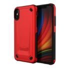 For iPhone X / XS Ultra-thin TPU+PC Mechanic Shockproof Protective Case (Red) - 1