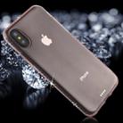 For iPhone X / XS Diamond Border TPU Transparent Protective Back Cover Case (Pink) - 1