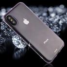 For iPhone X / XS Diamond Border TPU Transparent Protective Back Cover Case (Purple) - 1