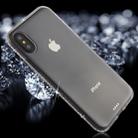 For iPhone X / XS Diamond Border TPU Transparent Protective Back Cover Case (Transparent) - 1