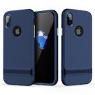 ROCK Royce Series for   iPhone X / XS    PC + TPU Protective Back Cover Case (Blue) - 1