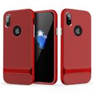 ROCK Royce Series for   iPhone X / XS    PC + TPU Protective Back Cover Case (Red) - 1