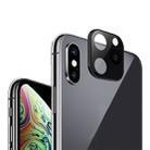 For iPhone X / XS / XS Max 3-lens Style Metal Rear Camera Lens Protector Film(Black) - 2