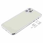 Back Housing Cover with SIM Card Tray & Side keys & Camera Lens for iPhone 11 Pro(Silver) - 2