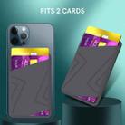 For iPhone 13 Series / iPhone 12 Series Silicone Wallet Pouch Card Case Magsafing Card Holder(Black) - 3